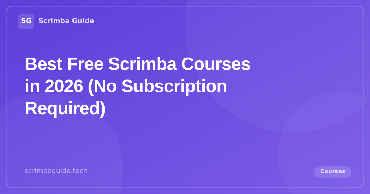 Best Free Scrimba Courses in 2026 (No Subscription Required) — Scrimba Guide Blog