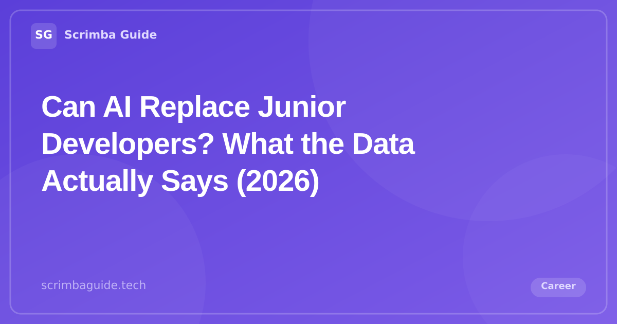 Can AI Replace Junior Developers? What the Data Actually Says (2026) — Scrimba Guide Blog