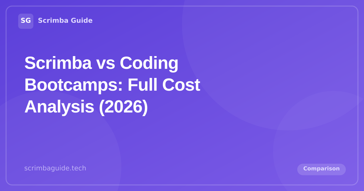 Scrimba vs Coding Bootcamps: Full Cost Analysis (2026) — Scrimba Guide Blog