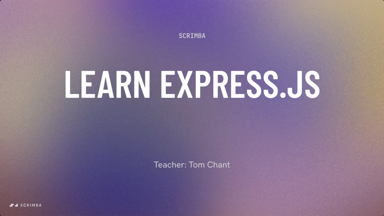 Module one card of Learn Express.js, the free backend course that builds on Learn Node.js