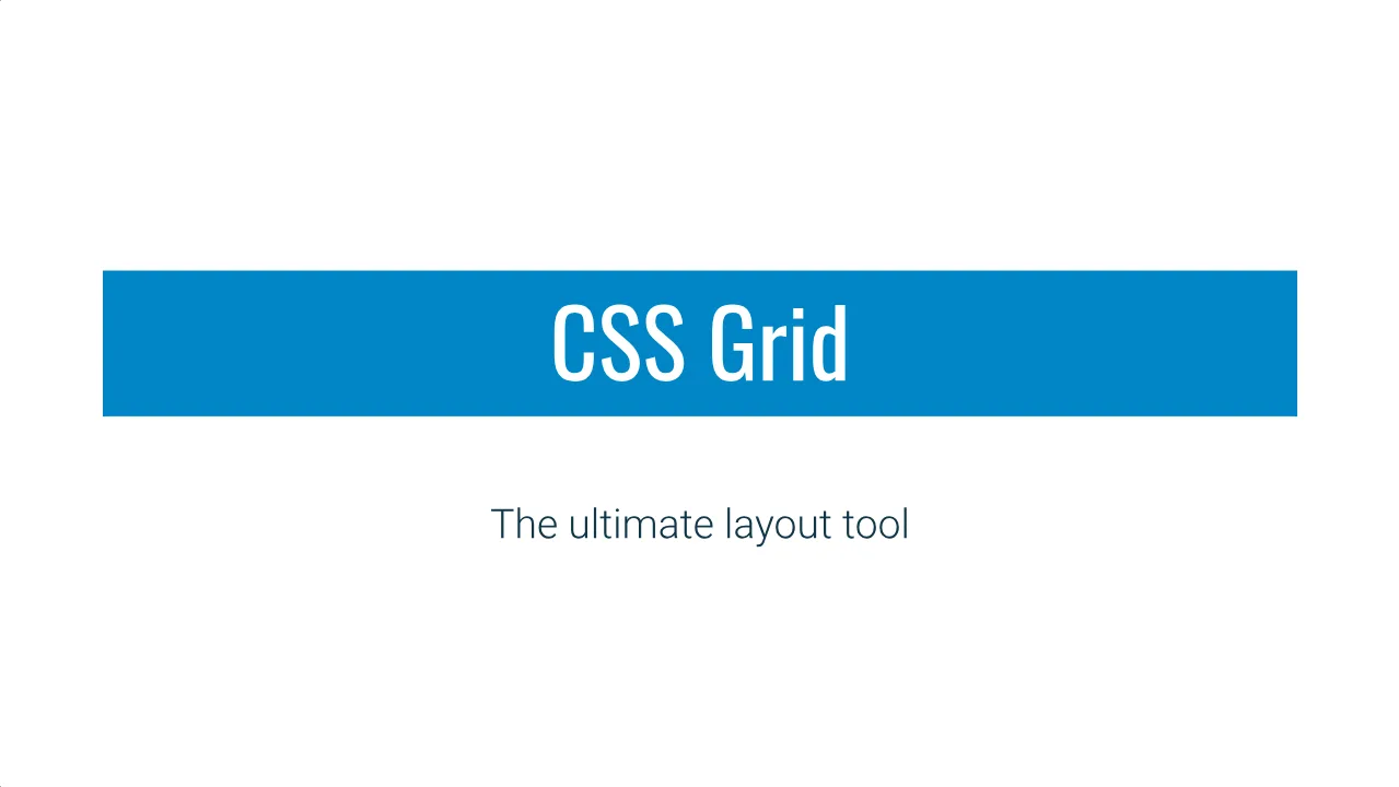 Title card of module 5 of Scrimba's Learn Responsive Web Design course, reading CSS Grid, The ultimate layout tool