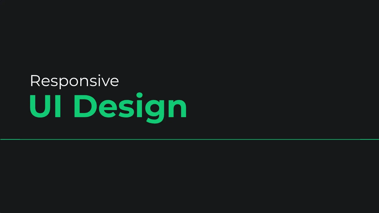 Title card for chapter 4 of Scrimba's Learn UI Design course: Responsive UI Design